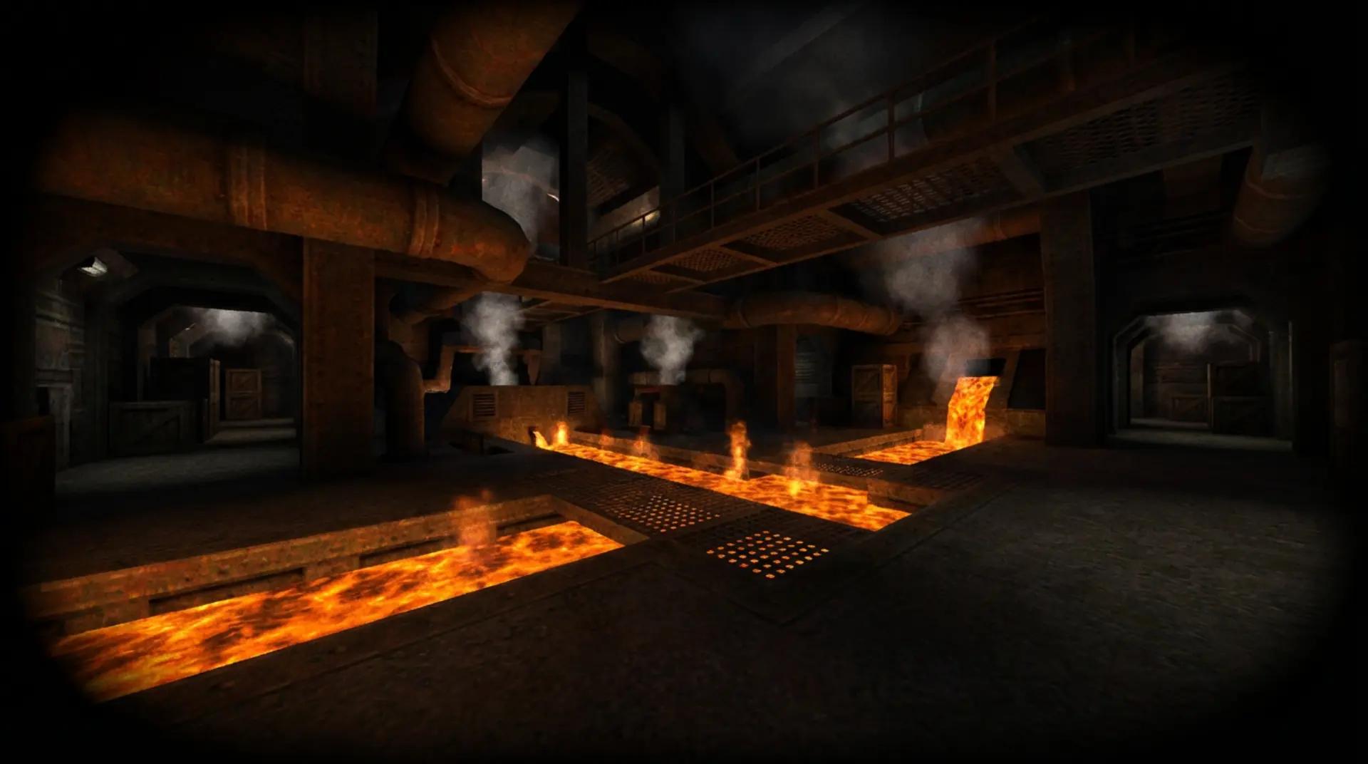 Quake FPS gameplay hero background